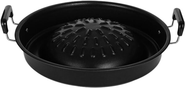 Bulgogi Tray Pan Grill Topper Pan Korean Bbq Metal Grilling Tray Vegetable Egg Pork Beef Meat Grill Pan for Shabu Hot Pot Grilling Accessory
