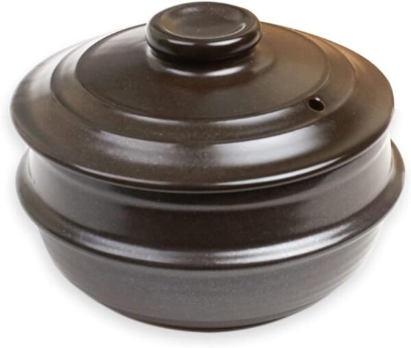 Dolsot Korean Stone Bowl with Lid (No Trivet)