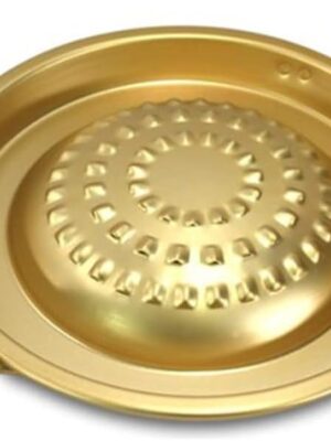 Bulgogi Plate Tray Pan Grill Topper Pan with Handle 11.8, Fry Cook Pan Kitchenware for Korean BBQ, Aluminum Stovetop,for Camping,Shabu Meat Garlic Egg,Made in Korea