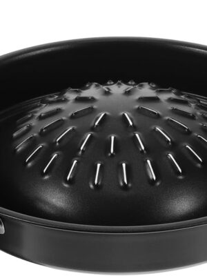 Portable Korean Bbq Grill Pan Stainless Steel Charcoal Burner for Home Camping Tabletop Grill 14.17X11.81X3.34 Inches Multifunctional Meat and Vegetable Grilling Tray