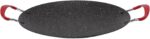 Yinhing Korean Bbq Grill, Grill Pan with Anti Scalding Handle Round Barbecue Gill Plate Korean Barbecue for Induction, Gas Stove, Electric Cooktop, Indoor or Outdoor Grilling (34cm)