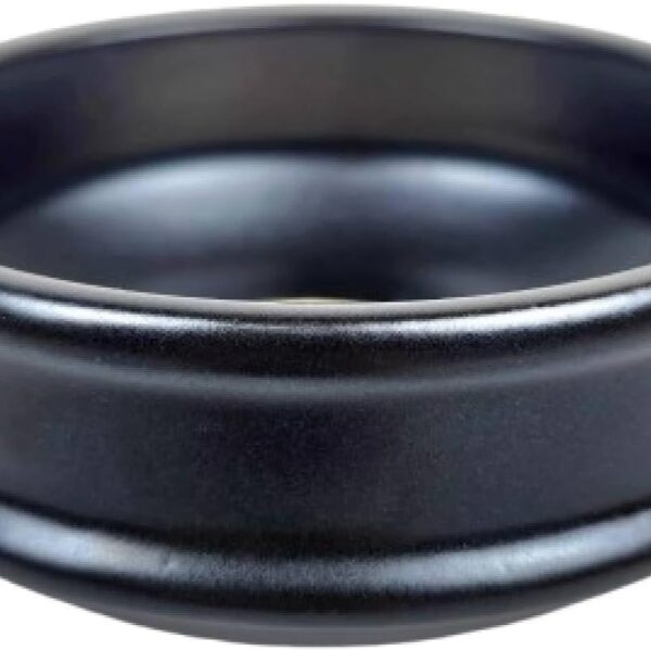 Korean Hot Pot Ttukbaegi 7 Inch Dolsot Clay Cooking Bowl, Direct Fire Safe Ceramic Casserole for Soup, Rice, Noodles, Microwave & Dishwasher Safe Stoneware Stew Pot, Made in Korea, 2.6 Inch Height