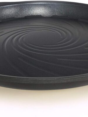 - Korean BBQ Nonstick Grill Pan, KBBQ Grill Pan, PFOA-Free, Dishwasher Oven Safe, Made in Korea (Black)