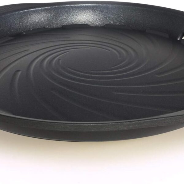 - Korean BBQ Nonstick Grill Pan, KBBQ Grill Pan, PFOA-Free, Dishwasher Oven Safe, Made in Korea (Black)