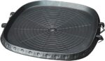 Korean BBQ Non-Stick Square Grill Pan with Natural Material 6 Layer Coating Easy Grease Draining 11.8 Inch Gas Range Grilling Pan for Both Home & Outdoor