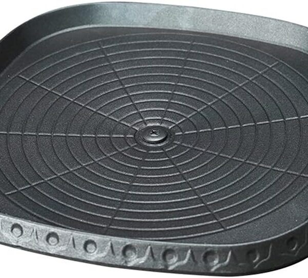 Korean BBQ Non-Stick Square Grill Pan with Natural Material 6 Layer Coating Easy Grease Draining 11.8 Inch Gas Range Grilling Pan for Both Home & Outdoor
