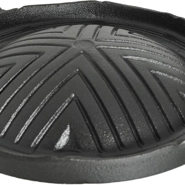 Trading Korean Traditional Cast Iron Mongolian BBQ Grill Pan Stovetop, 10 Inches x 2 Inches (25cm)