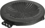 Trading Korean Traditional Cast Iron Mongolian BBQ Grill Pan Stovetop, 10 Inches x 2 Inches (25cm)
