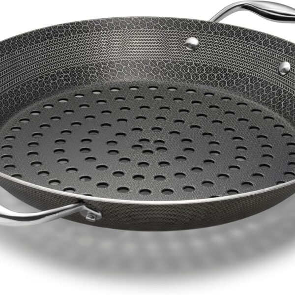 Hybrid Nonstick BBQ Grill Pan, Dishwasher-Friendly, BBQ and Oven-Safe Up to 900°F